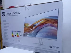 The HP Series 5 23.8-Inch FHD White Monitor Vibrant Color.