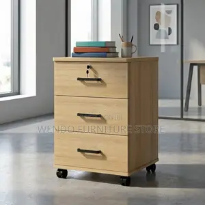 Office Cabinet; Three Drawers Mobile Under Desk Pedestal Cabinet