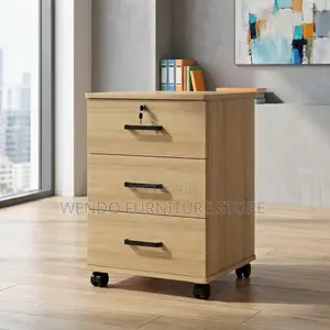 Office Cabinet; Three Drawers Mobile Under Desk Pedestal Cabinet