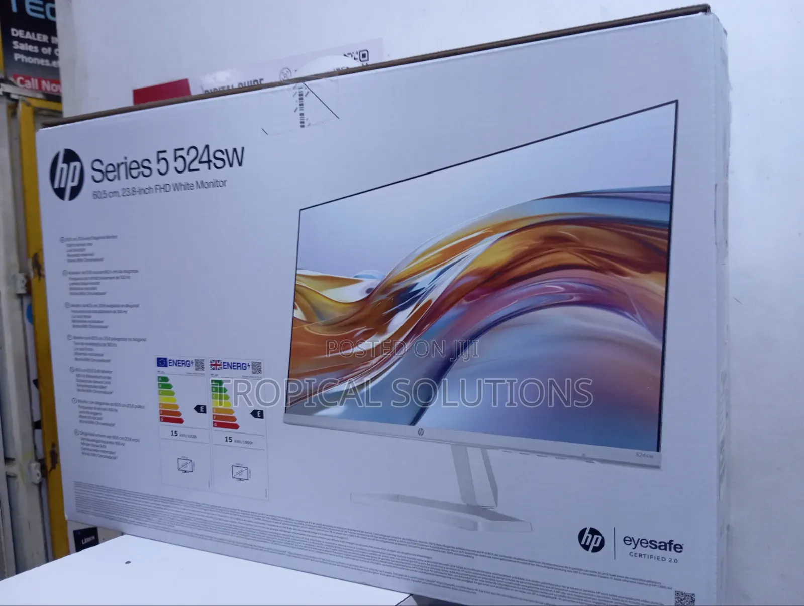 HP Series 5 524sw 23.8" FHD White Monitor Enhancements