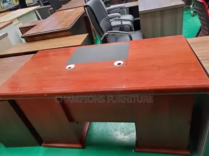 1.4M Mahogany Office Desk