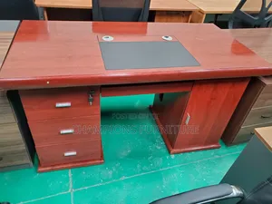 1.4M Mahogany Office Desk