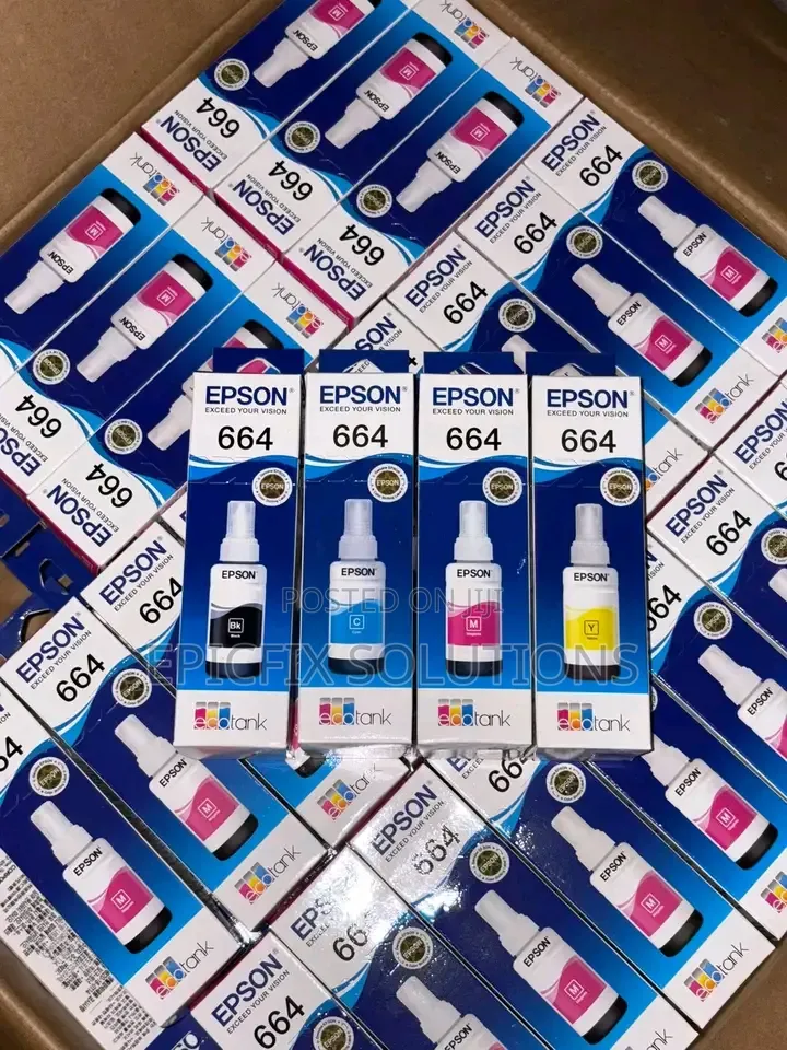 Epson Printer Original Inks 664 for Both 4 Color and 6 Color Available