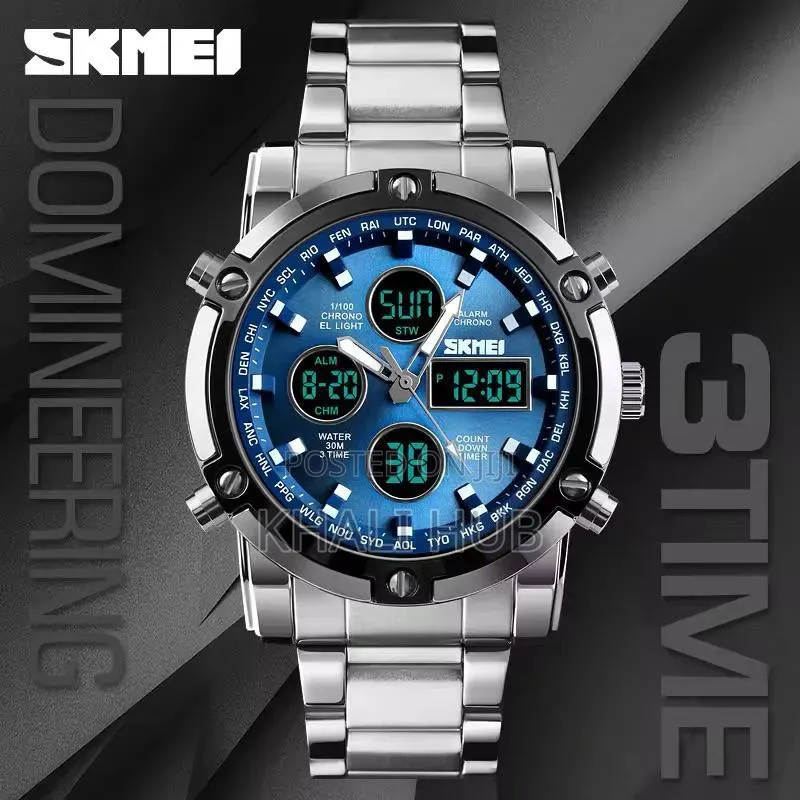 SKMEI Dual Time Gents Watch #1389
