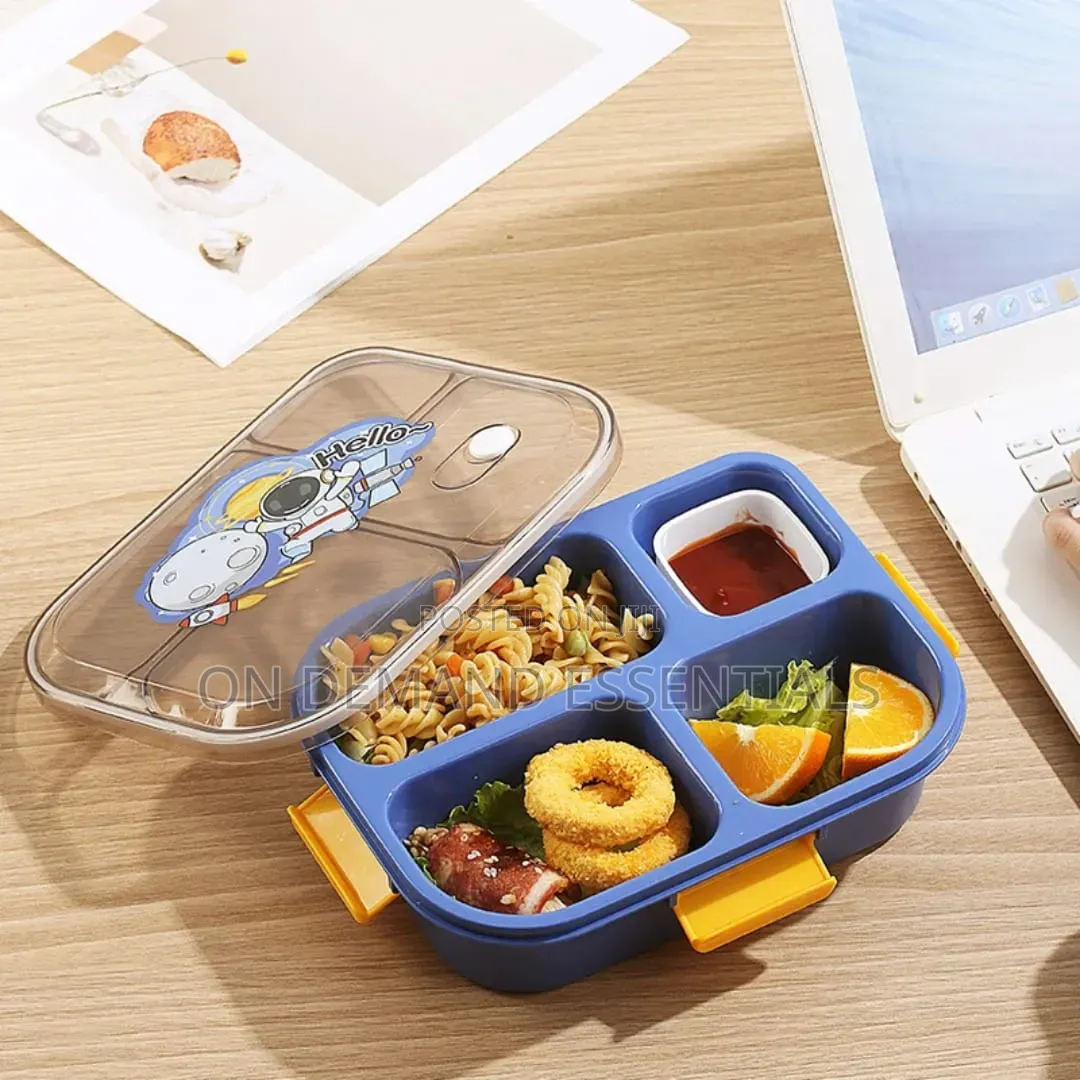 Big Size Hello Beauty 4 Compartment Lunch Box