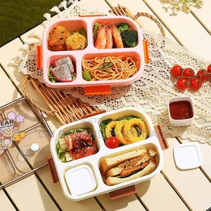 Big Size Hello Beauty 4 Compartment Lunch Box