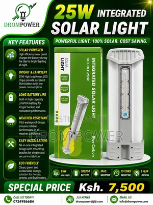 Integrated Solar Light 25w