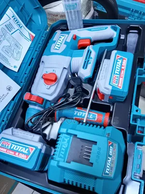 TOTAL 20V Max Brushless Li-Ion Cordless Rotary Hammer Drill Kit