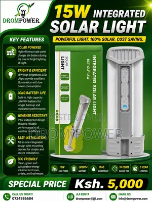 Integrated Solar Light 15w