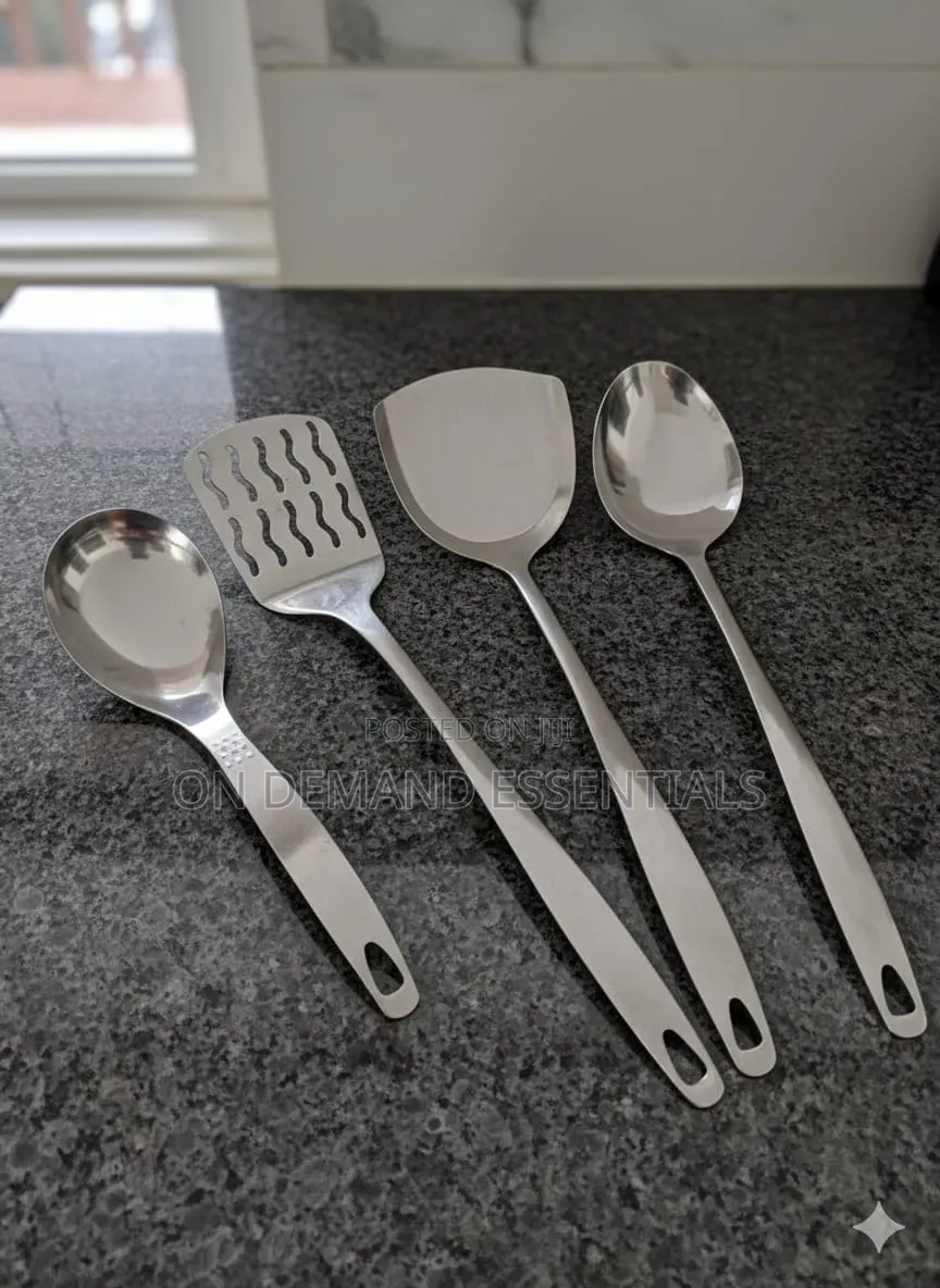 Silver Handle Serving Spoon Set