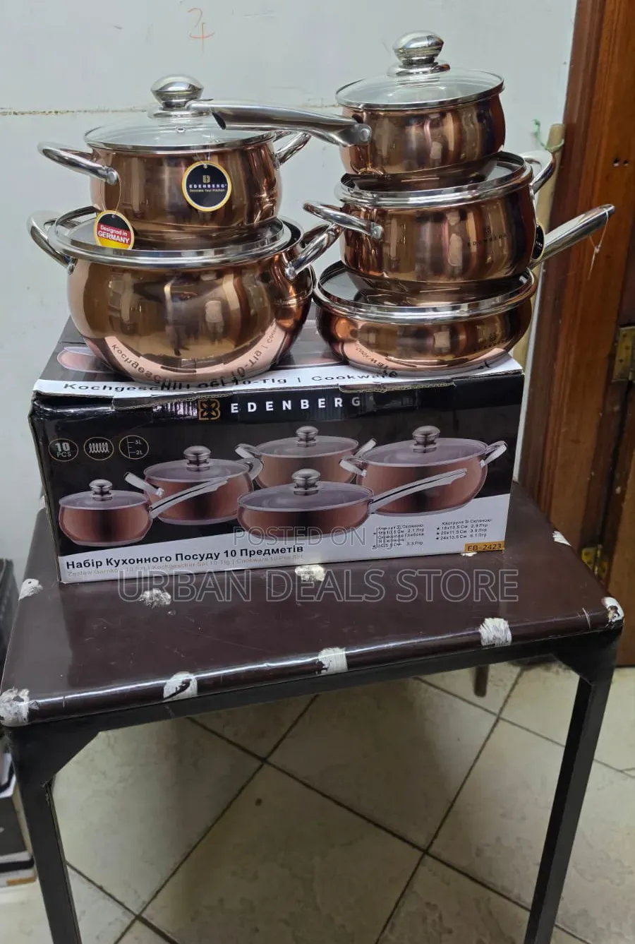 Edenburg Stainless Steel Cookware Set