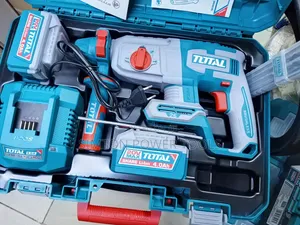 TOTAL 20V Max Brushless Li-Ion Cordless Rotary Hammer Drill Kit 