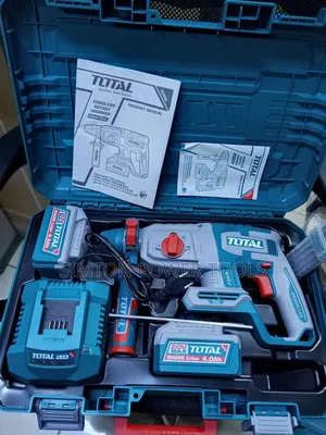 TOTAL 20V Max Brushless Li-Ion Cordless Rotary Hammer Drill Kit 