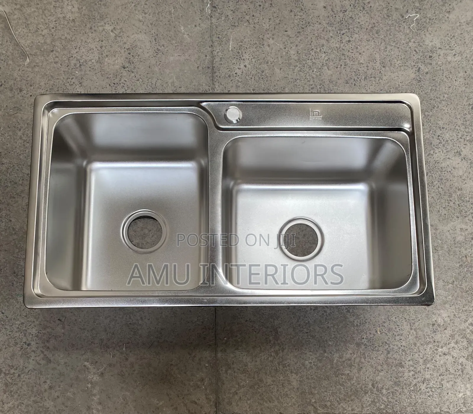 100×50cm Stainless Steel Double Bowl Kitchen Sink
