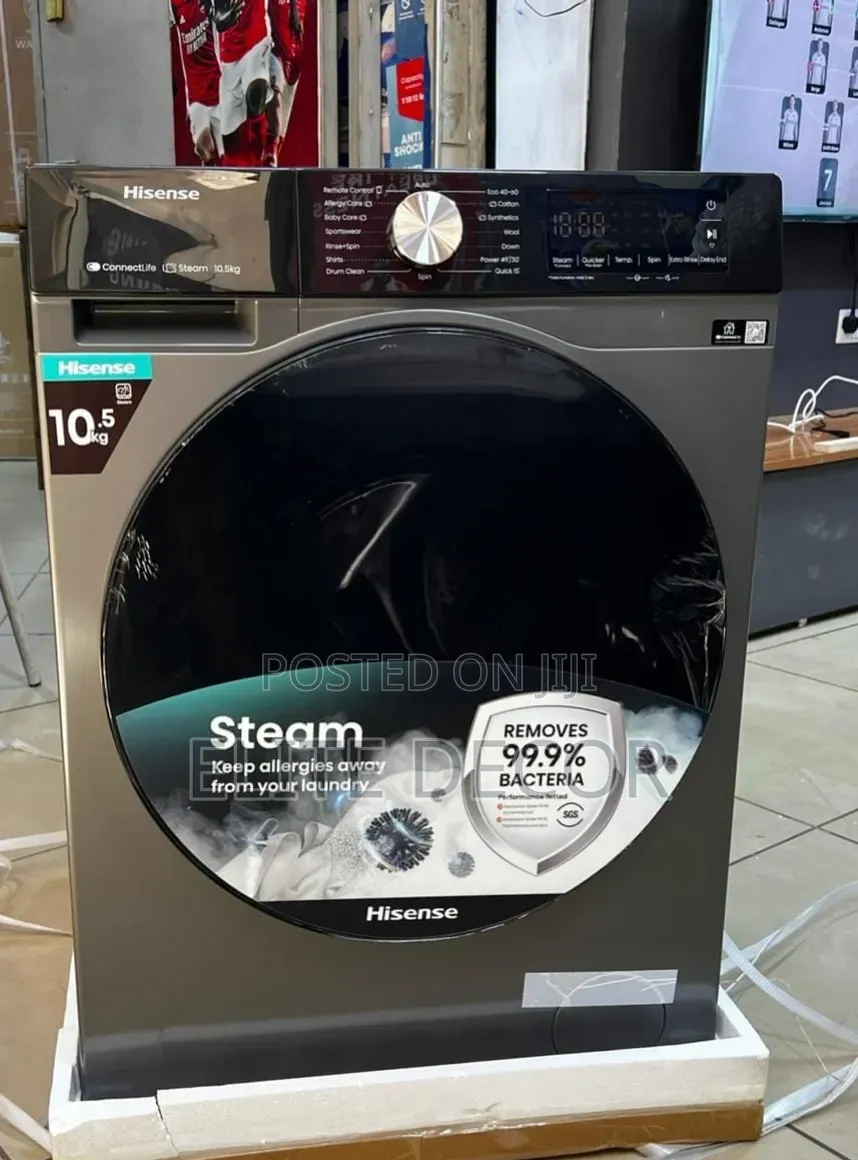 Hisense 10.5KG Washing Machine – Powerful Wash Spin