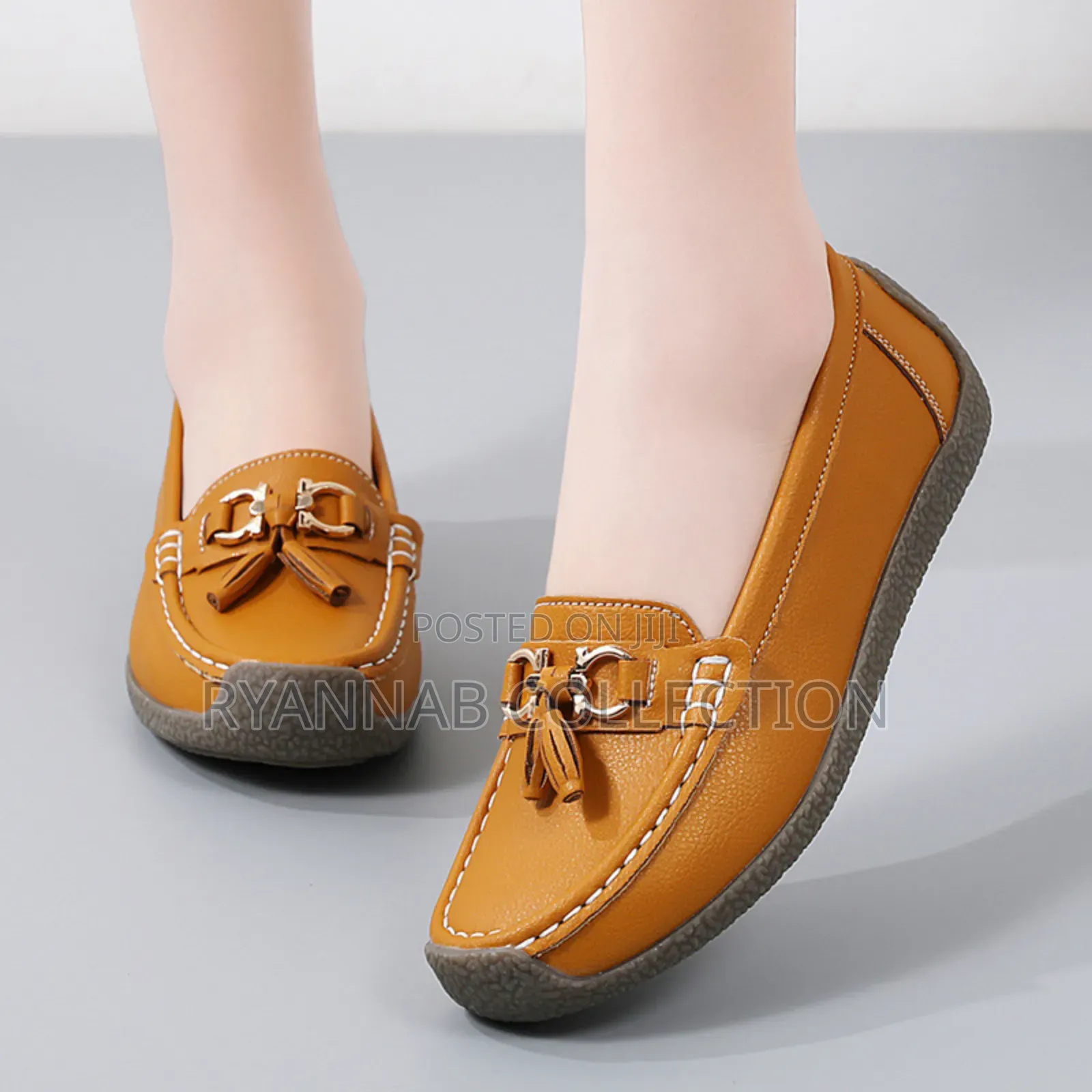 Orthopedics Leather Ladies Loafers