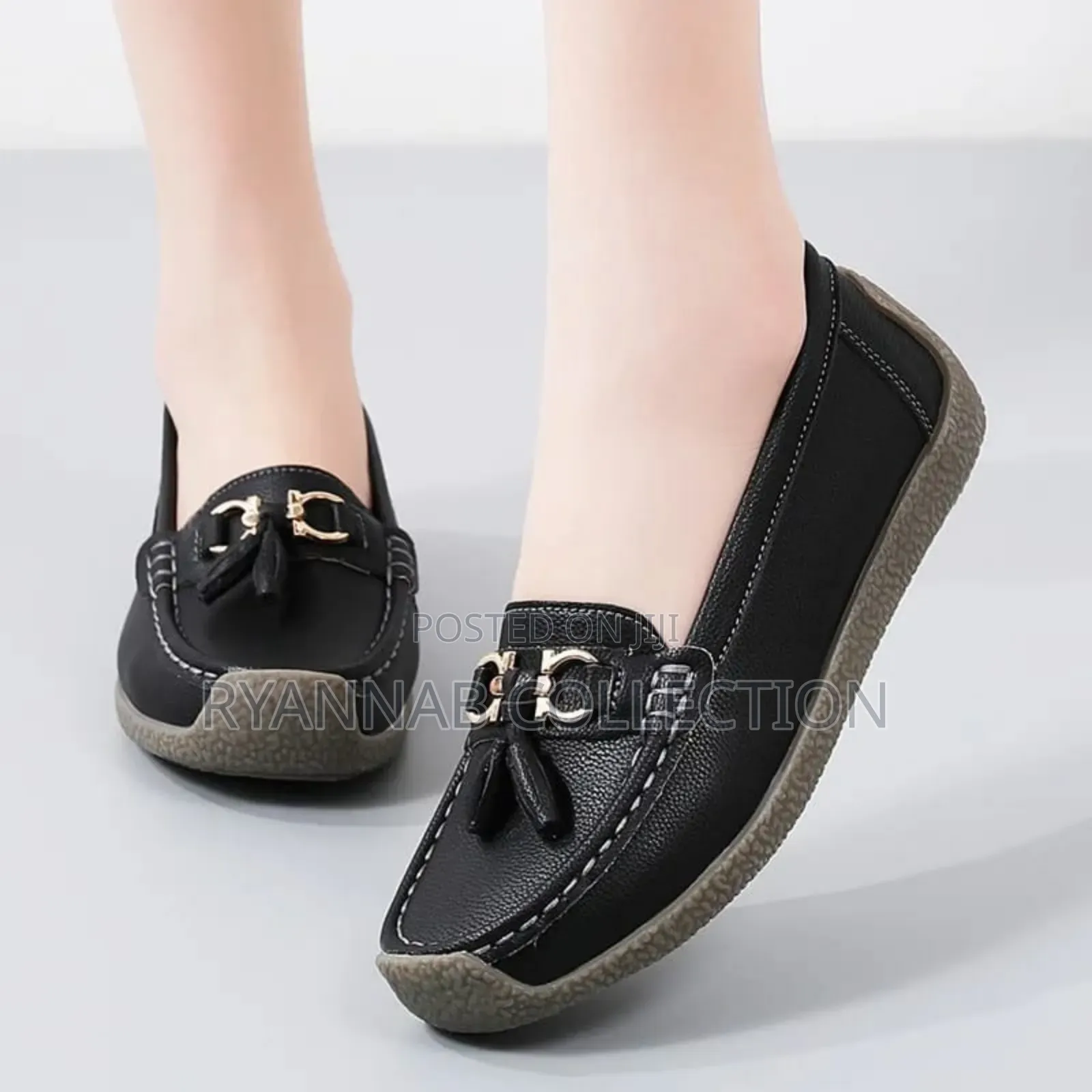 Orthopedics Leather Ladies Loafers