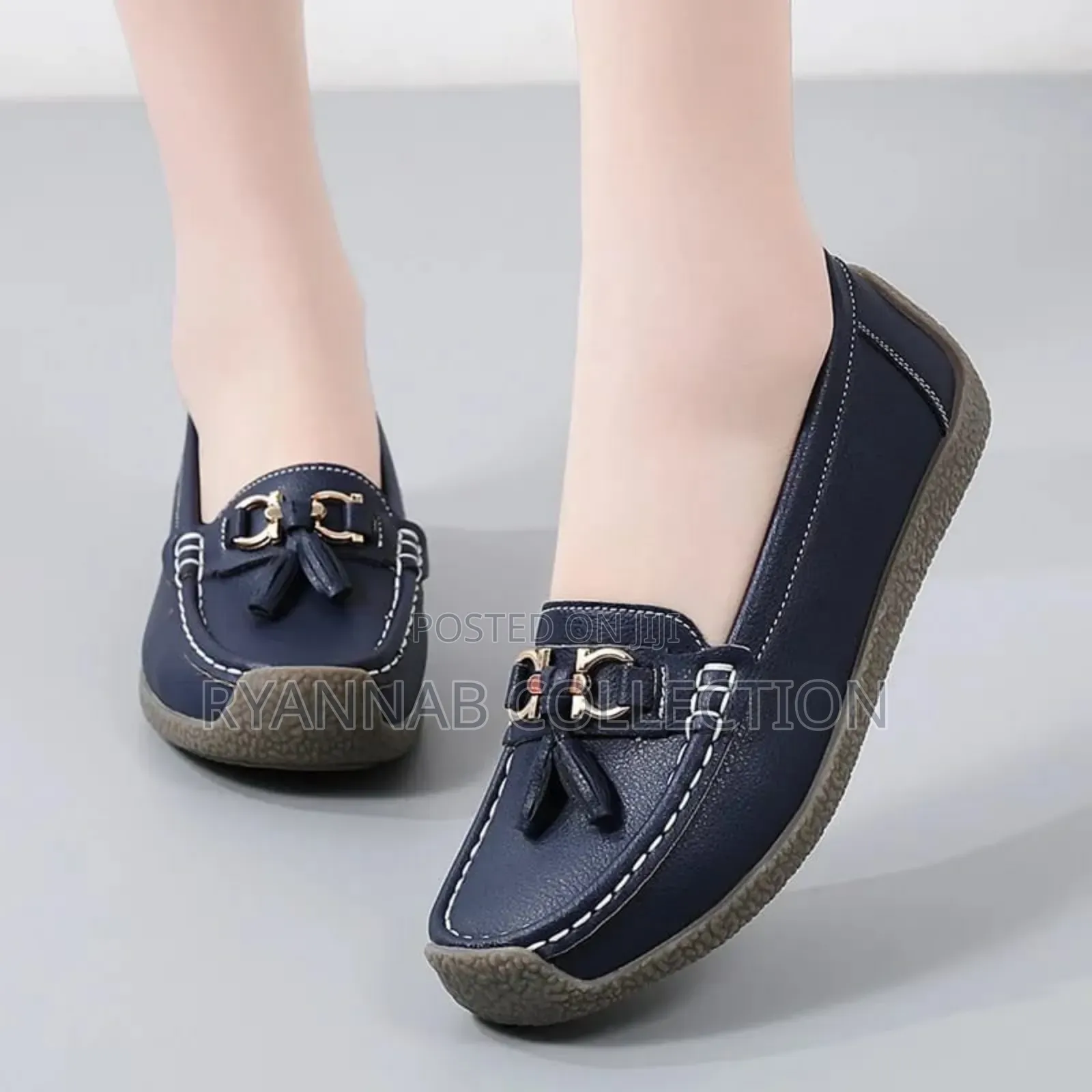 Orthopedics Leather Ladies Loafers