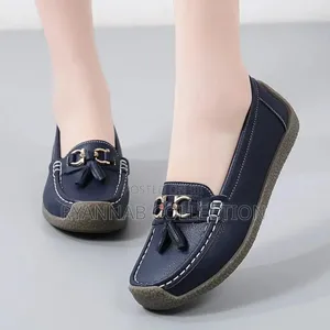 Orthopedics Leather Ladies Loafers