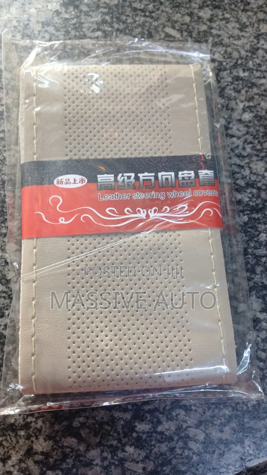 Pure Leather Steering Cover/ Pu Leather Car Steering Cover