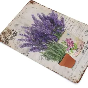 Floral Lavender Wall Frame Panel Vintage.
