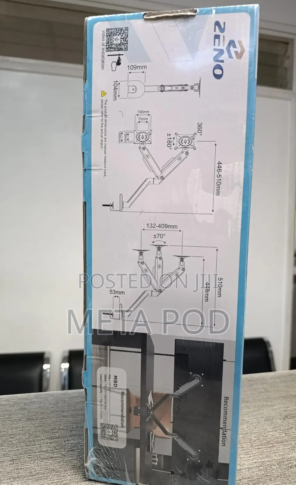 Single Arm Spring Tension Desktop Monitor Stand