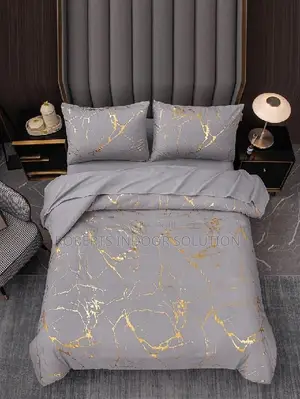 Shimmering Gold Marble Bedding Suite