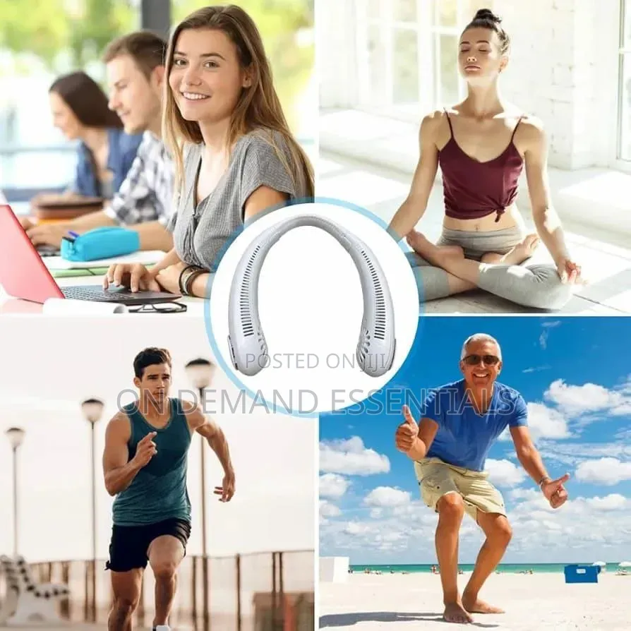 Portable Rechargeable Neck Hanging USB Fan