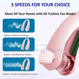 Portable Rechargeable Neck Hanging USB Fan