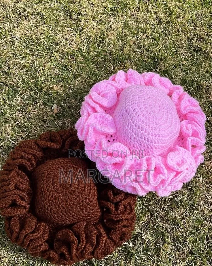 Crochet Ruffle Hat