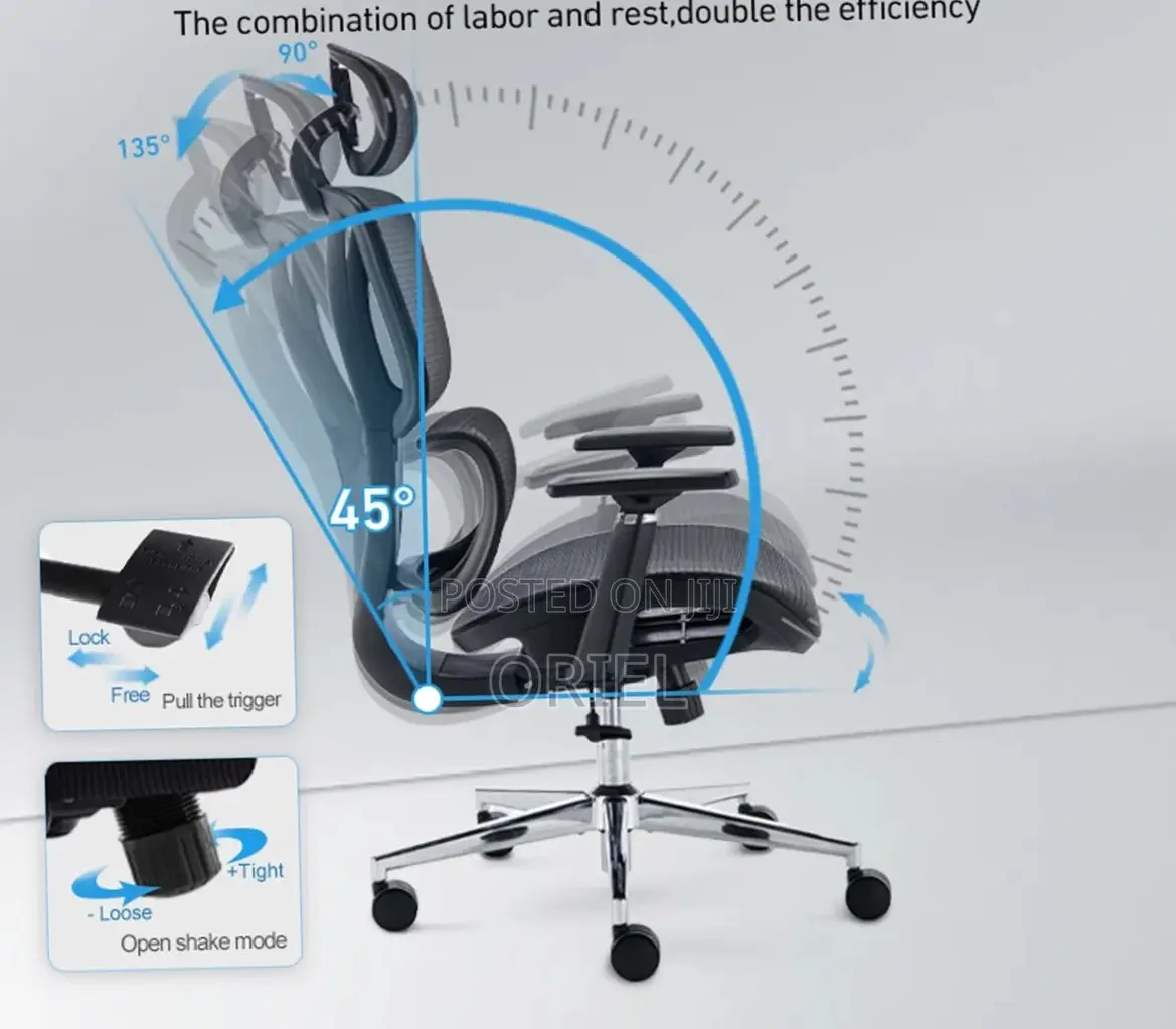 Office Chair : Ergonomic Executive Mesh Office Swivel Chair
