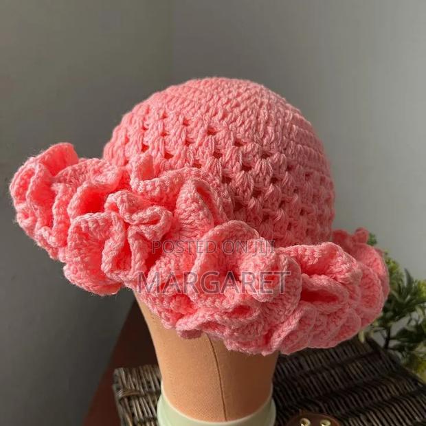 Crochet Ruffle Hat - thumbnail 2