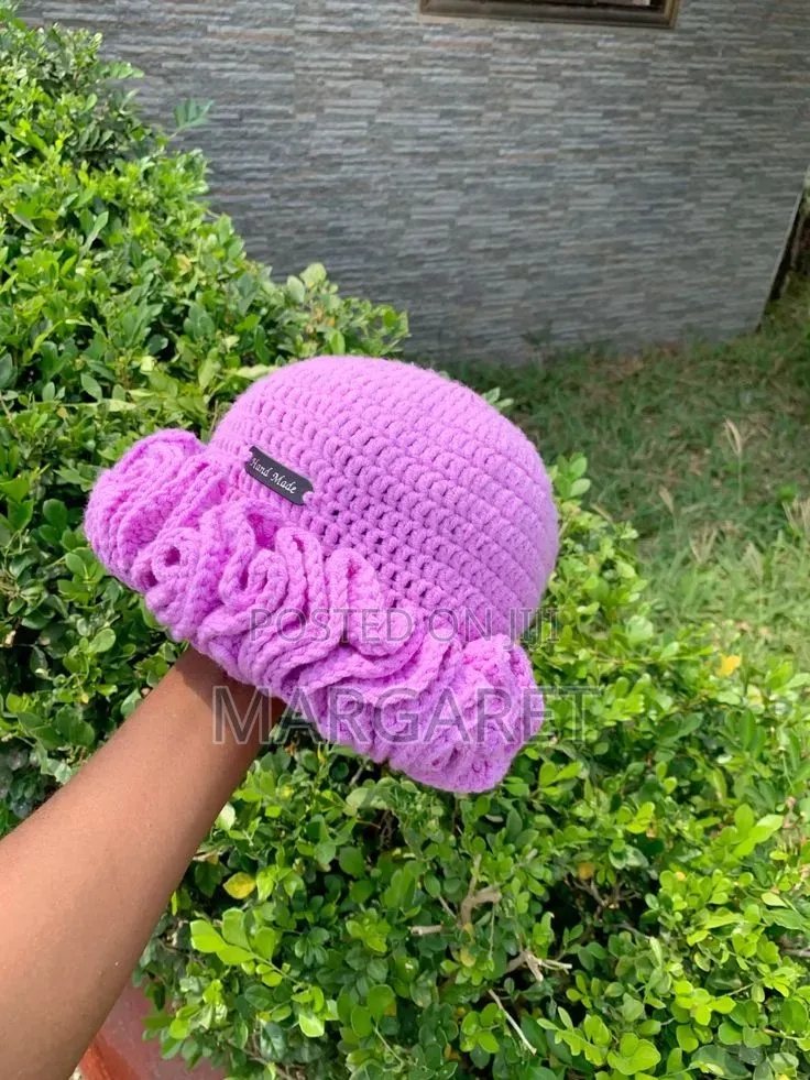 Crochet Ruffle Hat