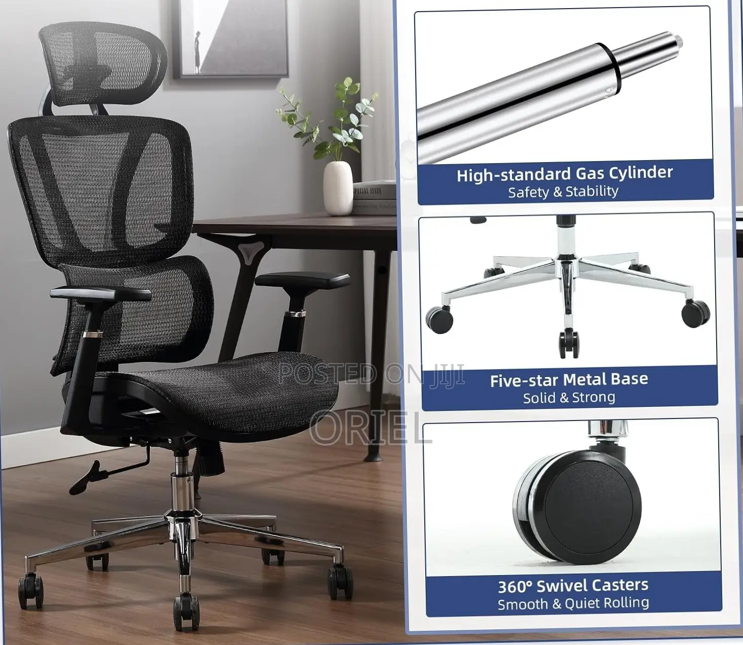 Office Chair : Ergonomic Executive Mesh Office Swivel Chair