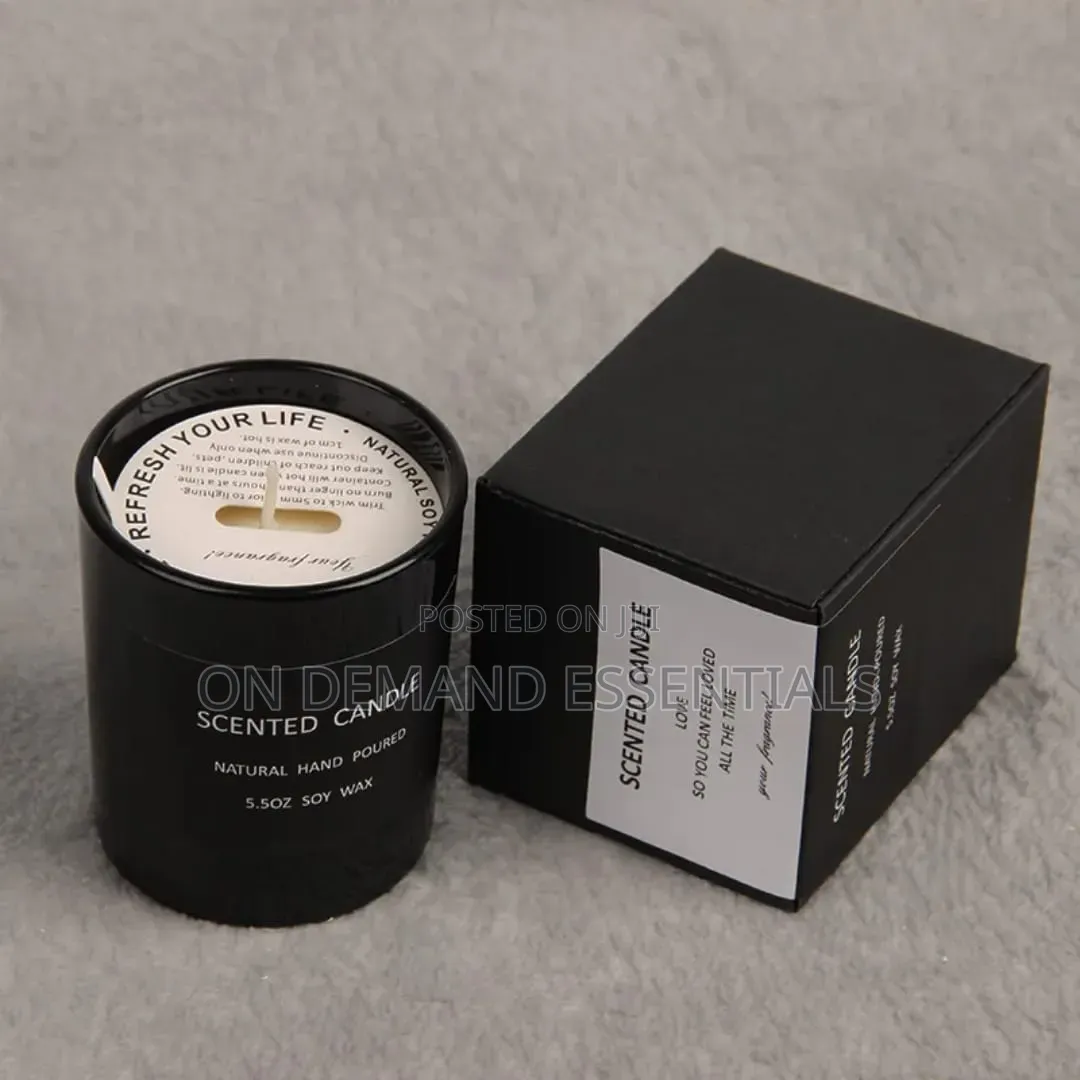 Soy Wax Scented Candle in Glass Jar