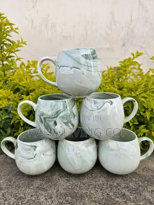 Ceramic Pot-Like Mugs | 380ml | Set of 6