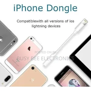 Lightning to 3.5mm Audio Earphones Jack Adapter
