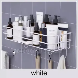 Mettalic Storage Caddy With Hooks