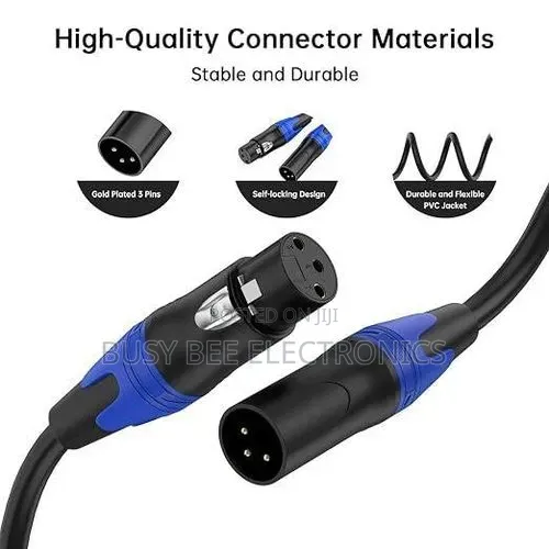 XLR Male to XRL Female Cable, 5Meters