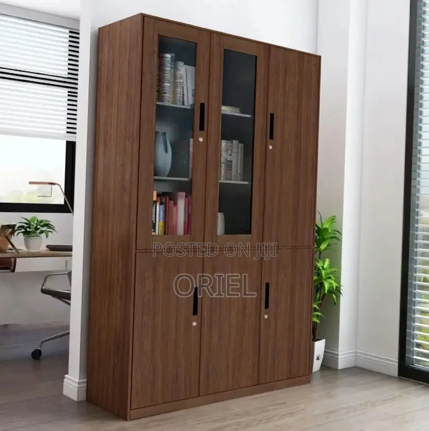 Office Cabinet : Office 3-Door Wooden Filing Document Cabinet
