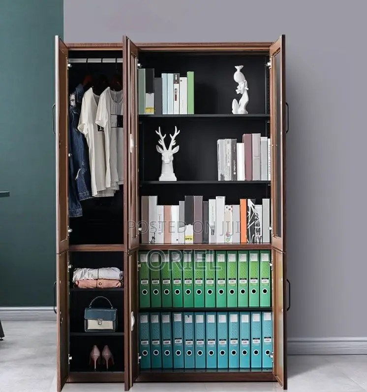 Office Cabinet : Office 3-Door Wooden Filing Document Cabinet