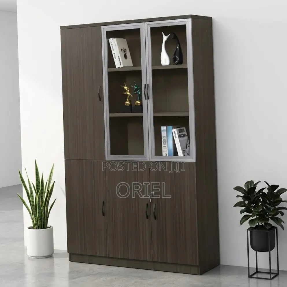 Office Cabinet : Office 3-Door Wooden Filing Document Cabinet