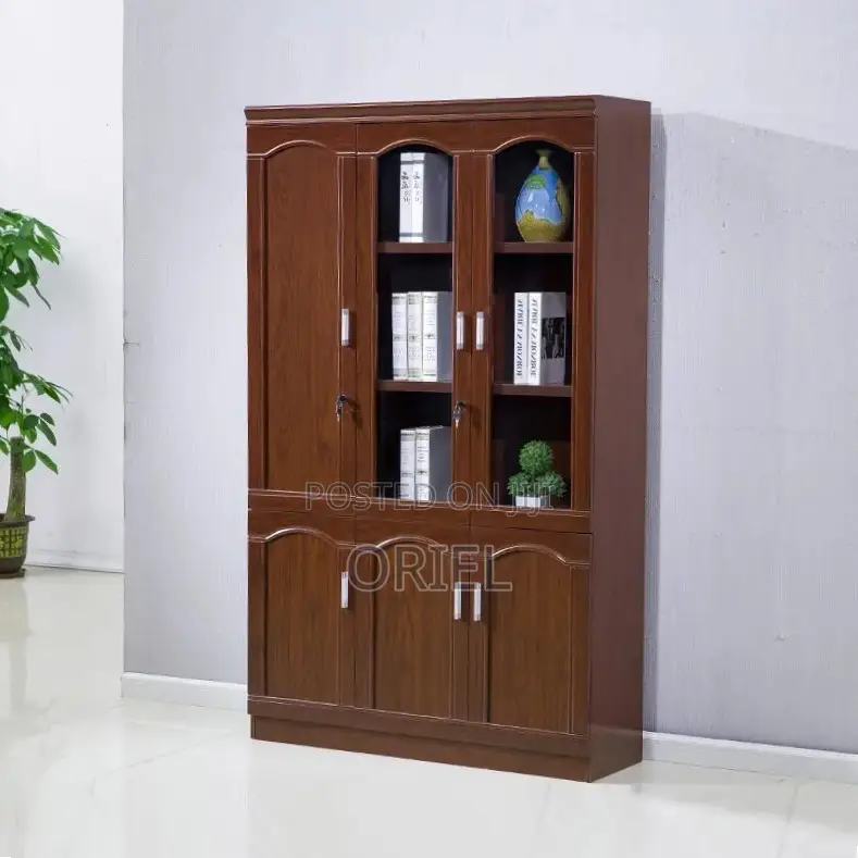 Office Cabinet : Office 3-Door Wooden Filing Document Cabinet