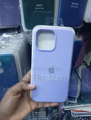 Lilac-Purple Silicone Phone Case to Fit the Apple iPhone 13 Pro Max,
