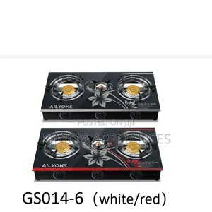 AILYONS 3 Burner Glass Top Gas Cooker Burner
