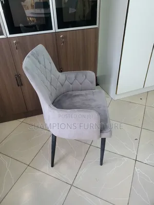 Grey Velvet Accent Chair