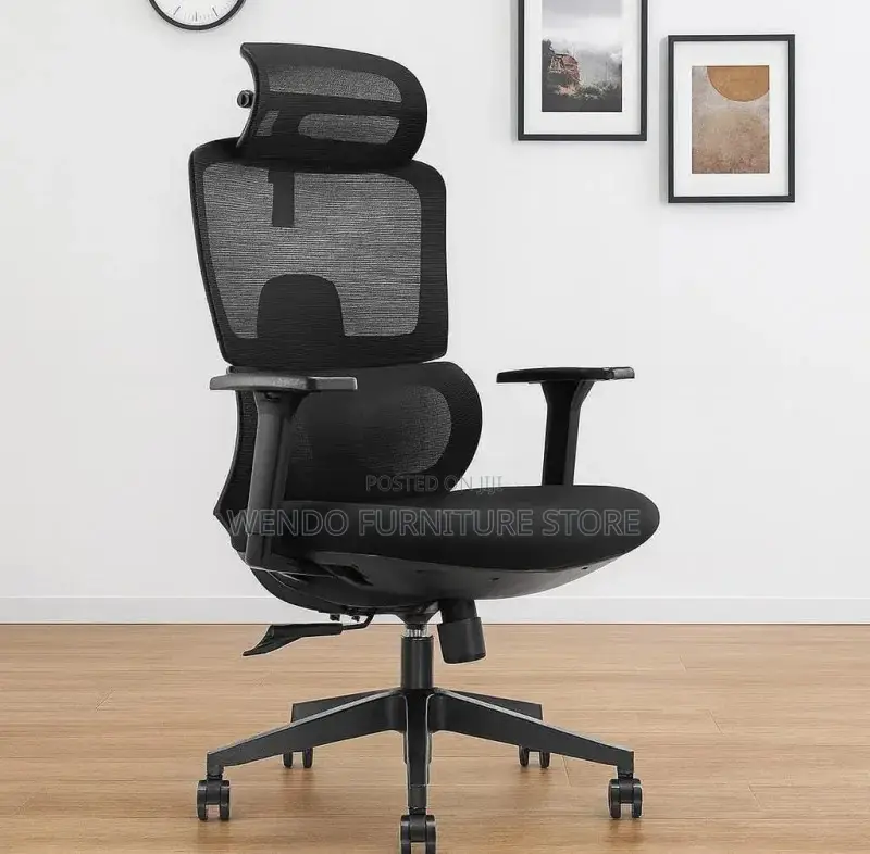 Office Chairs; Spine Up Orthopedic Office Seat With High Back