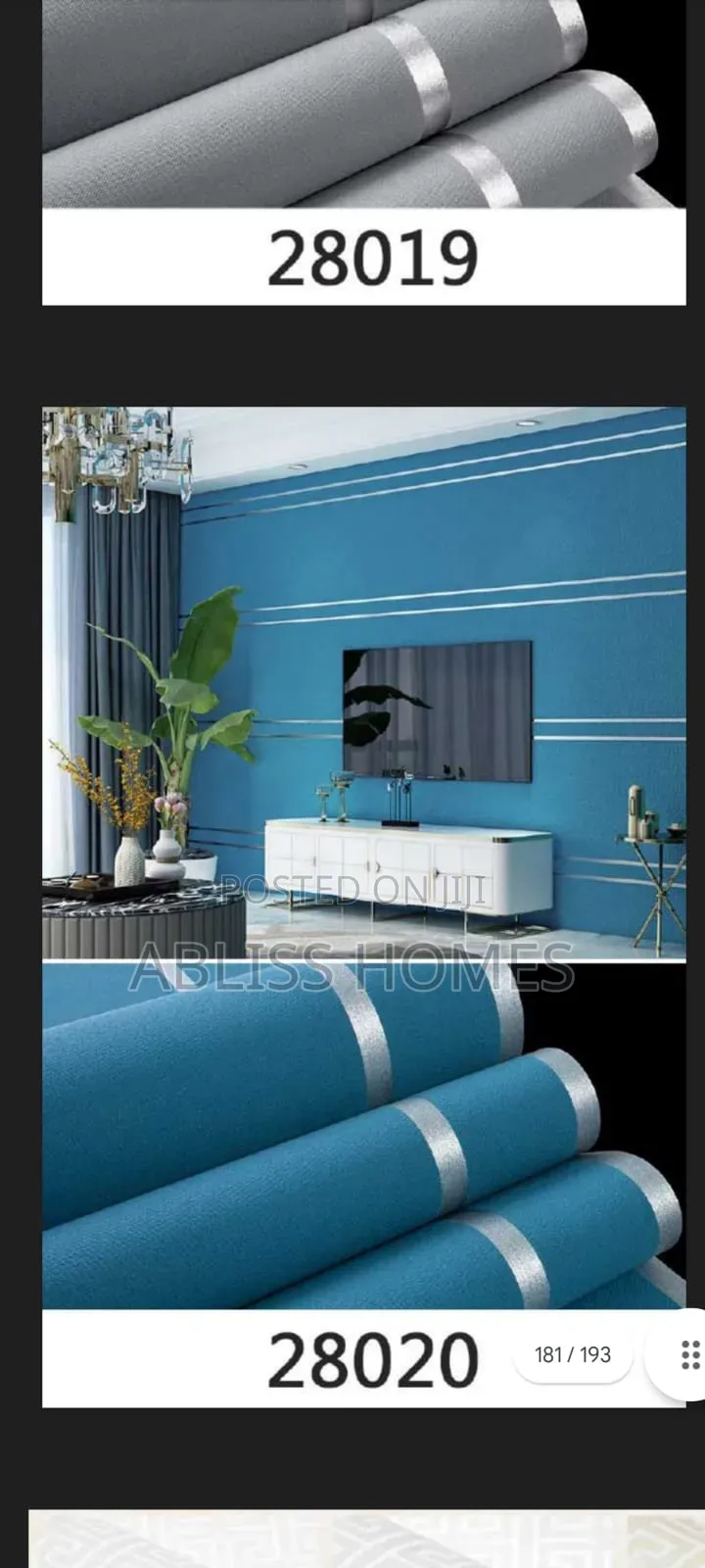 Elegant Damask, Modern Lines Bold 3D Wallpapers