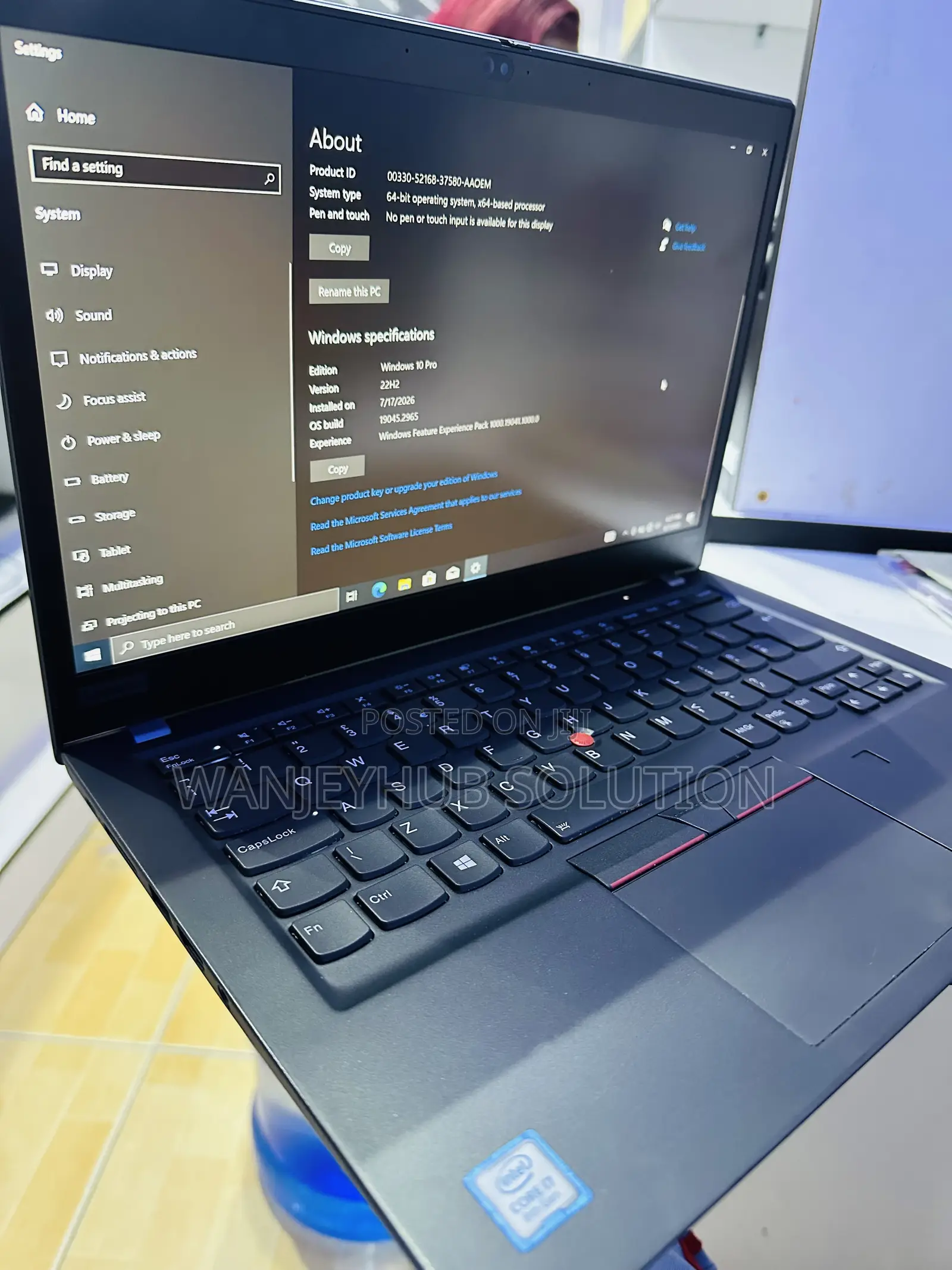 Laptop Lenovo ThinkPad T490s 16GB Intel Core i7 SSD 512GB