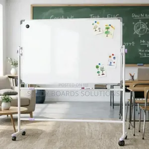 6ftx4ft Magnetic Whiteboard With Wheeled Stand —Write and Erase Daily